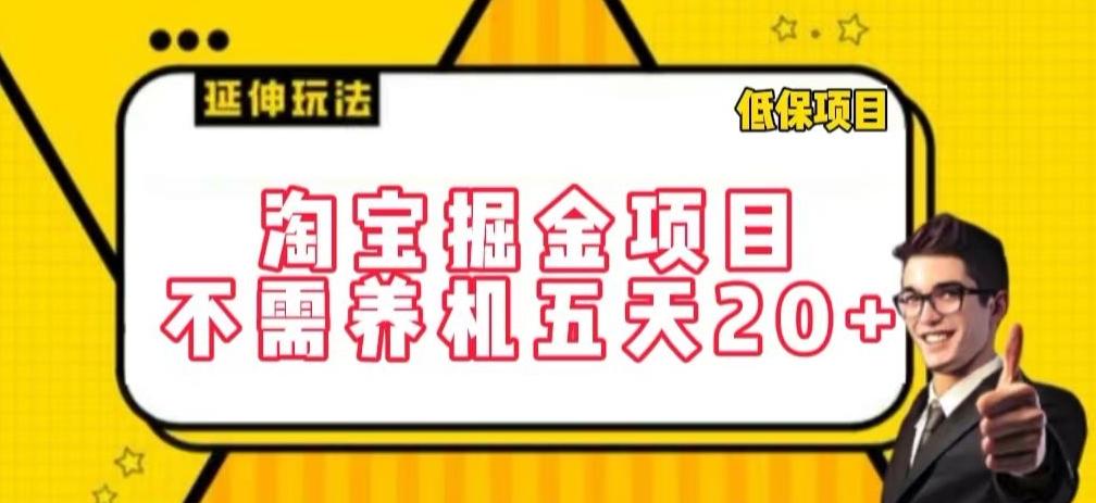淘宝掘金项目，不需养机，五天20+，每天只需要花三四个小时【揭秘】-泱泱学习社
