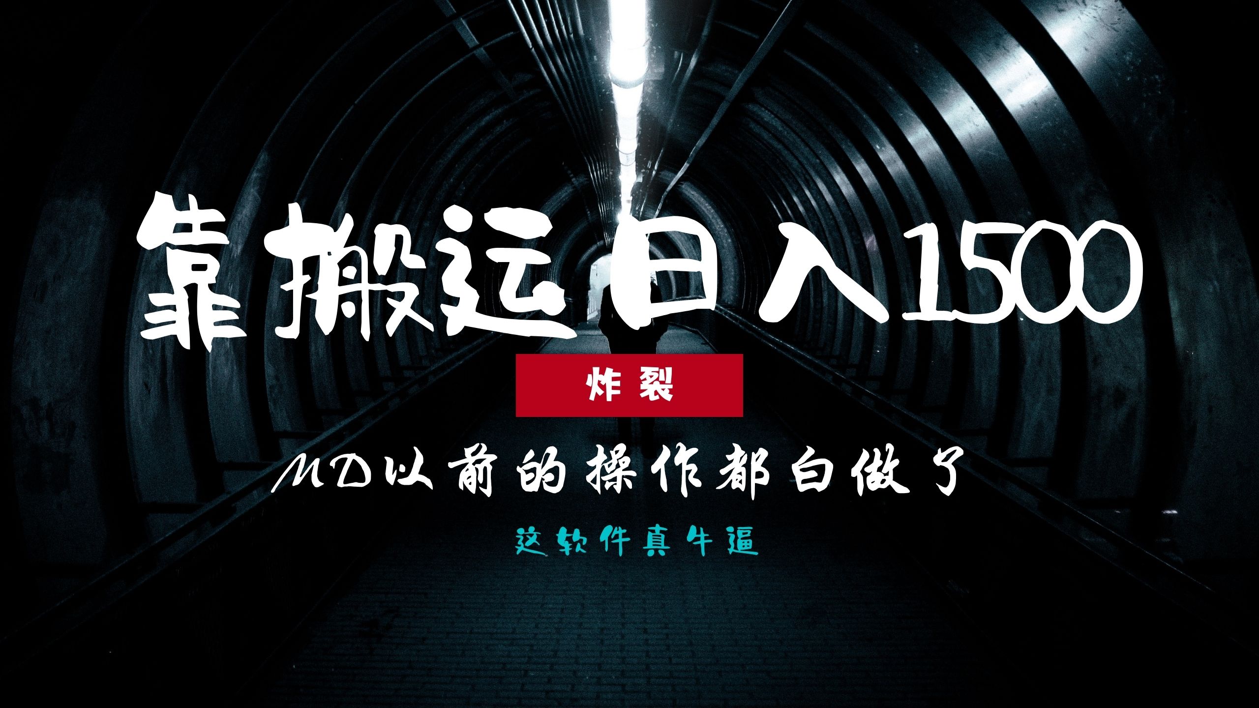 炸裂！0基础搬运也能批量日赚1500+，以前的操作都白做了！-泱泱学习社