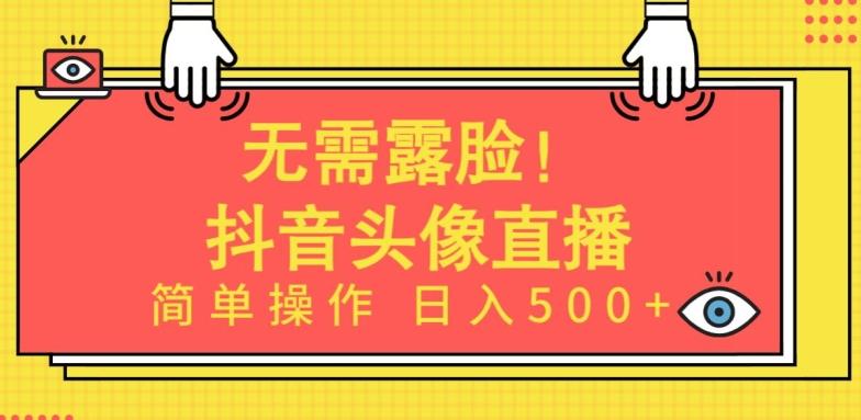 无需露脸，Ai头像直播项目，简单操作日入500+【揭秘】-泱泱学习社