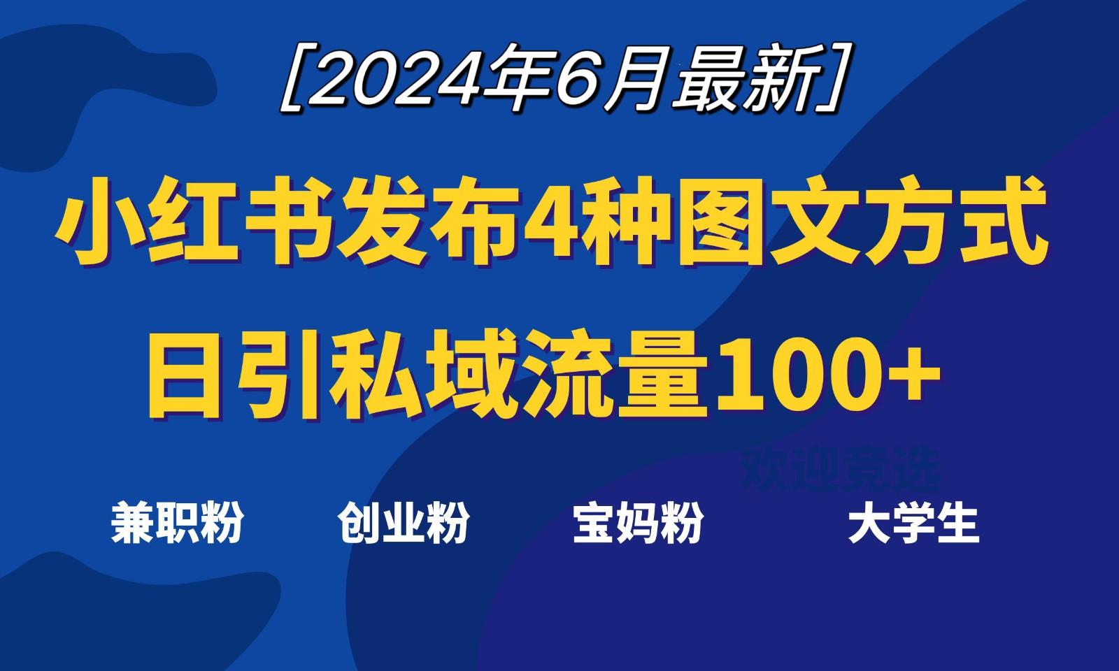 小红书发布这4种图文，就能日引私域流量100+-泱泱学习社