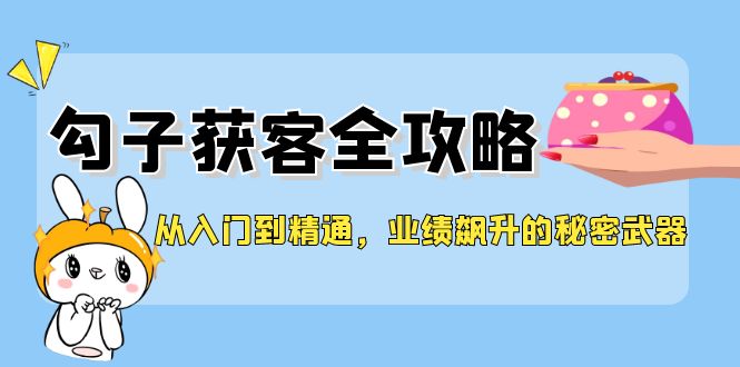 从入门到精通，勾子获客全攻略，业绩飙升的秘密武器-泱泱学习社