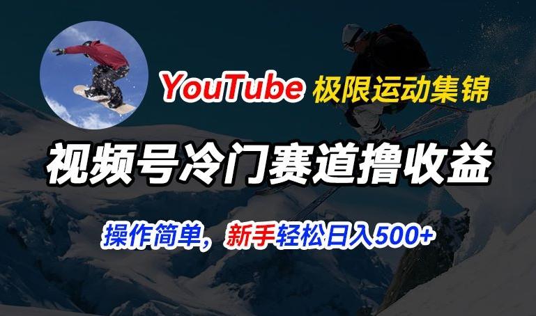 视频号冷门赛道撸收益，YouTube搬运极限运动集锦，暴力起号，操作简单流量高，轻松日入5张【揭秘】-泱泱学习社