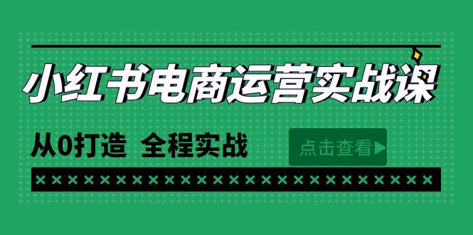 (9946期)最新小红书·电商运营实战课，从0打造  全程实战(65节视频课)-泱泱学习社