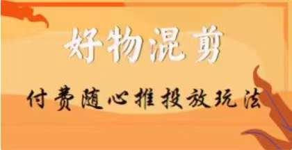 【万三】好物混剪付费随心推投放玩法，随心投放小课抖音教程-泱泱学习社