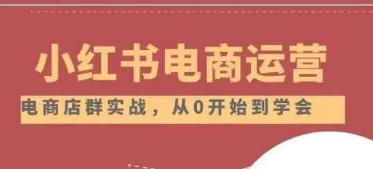 小红书店铺运营从小白到大神2.0，从入门到精通-泱泱学习社