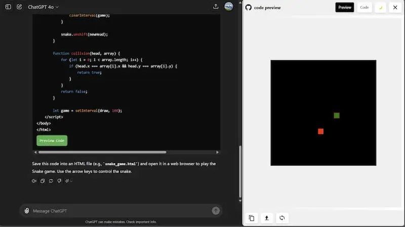 ChatGPT Code Preview｜AI编程预览工具-泱泱学习社