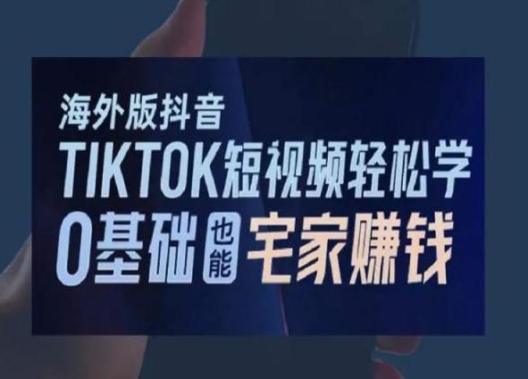 海外版抖音TikTok短视频轻松学，0基础宅家也能赚钱-泱泱学习社