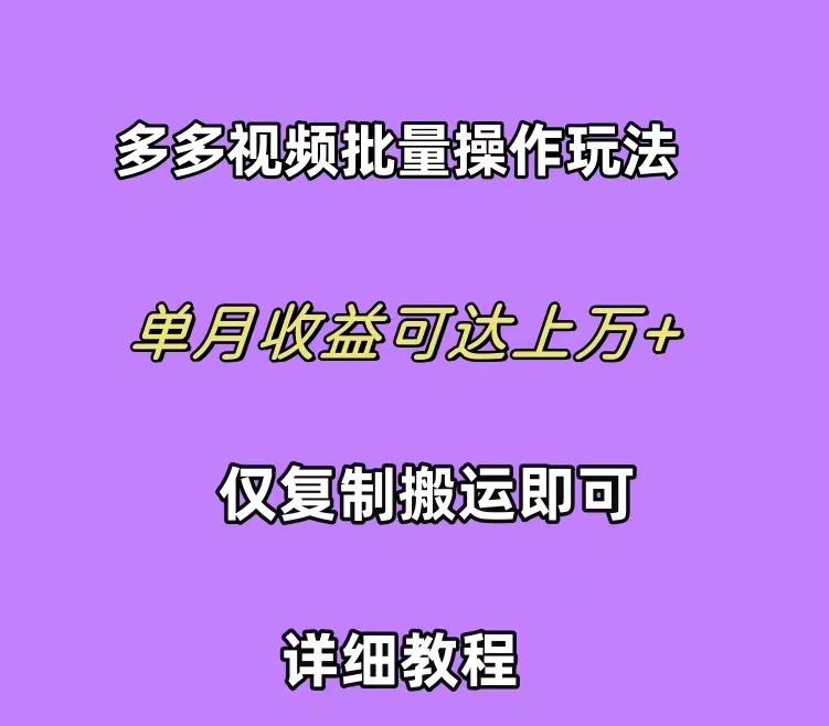 (10029期)拼多多视频带货快速过爆款选品教程 每天轻轻松松赚取三位数佣金 小白必…-泱泱学习社