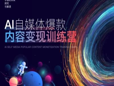 AI自媒体爆款内容变现训练营，20%底层逻辑，60%实操方法，20%案例拆解(即学即用)-泱泱学习社