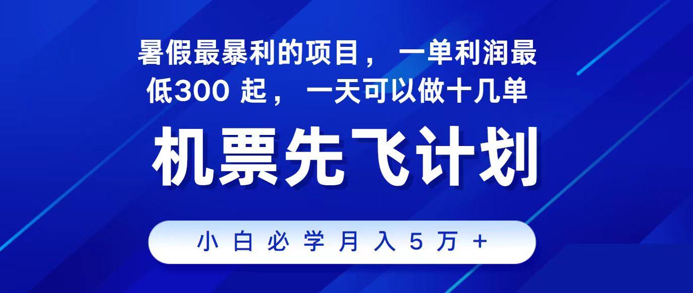 2024最新项目冷门暴利，整个暑假都是高爆发期，一单利润300+，每天可批量操作十几单-泱泱学习社