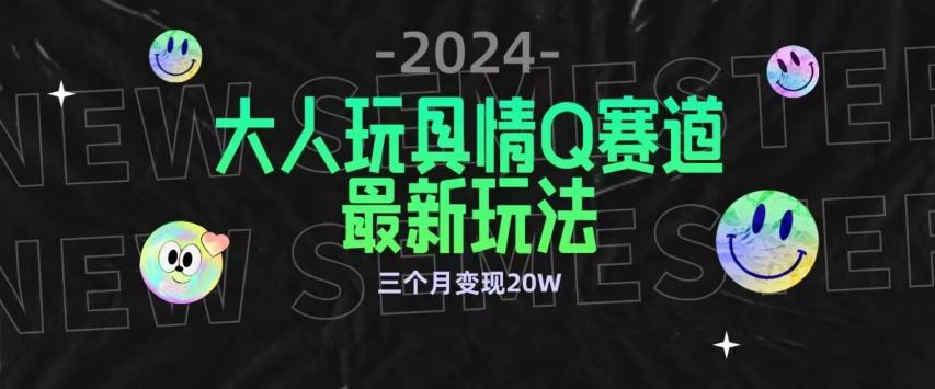 全新大人玩具情Q赛道合规新玩法，公转私域不封号流量多渠道变现，三个月变现20W【揭秘】-泱泱学习社