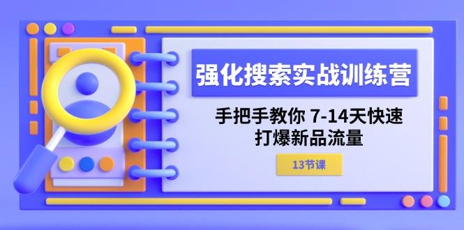 强化 搜索实战训练营，手把手教你 7-14天快速-打爆新品流量(13节课-泱泱学习社