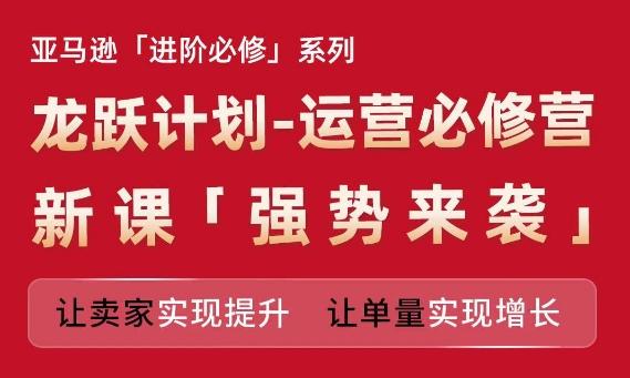 亚马逊进阶必修系列，龙跃计划-运营必修营新课，让卖家实现提升 让单量实现增长-泱泱学习社