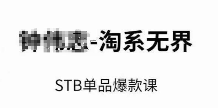 淘系无界STB单品爆款课(2024)，付费带动免费的核心逻辑，万相台无界关键词推广/精准人群的核心-泱泱学习社