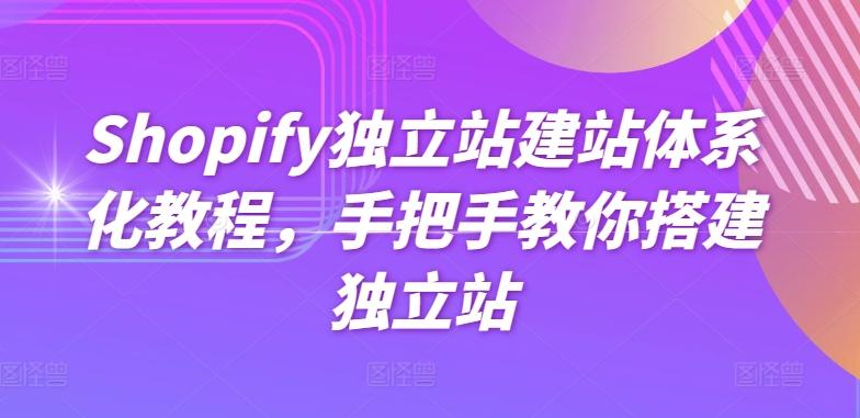 Shopify独立站建站体系化教程，手把手教你搭建独立站-泱泱学习社