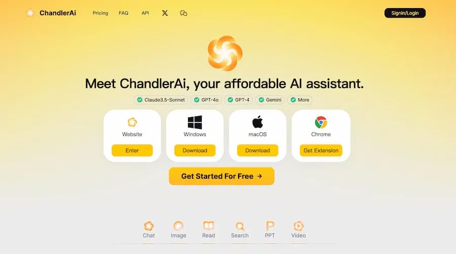 ChandlerAi｜综合性人工智能助手平台 提供多种AI服务-泱泱学习社