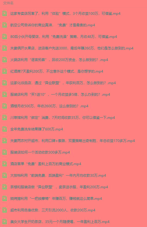 图片[5]-(9607期)真实有效391套商业模式，年入几十到几百万案例解析(电子书+视频+图文)-泱泱学习社
