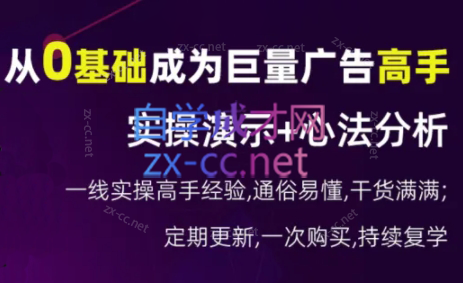 涛哥·从0基础成为巨量广告高手(更新9月)-泱泱学习社