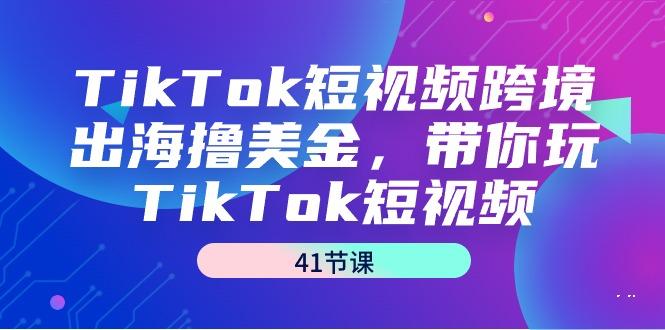 TikTok短视频跨境出海撸美金，带你玩TikTok短视频(41节课)-泱泱学习社