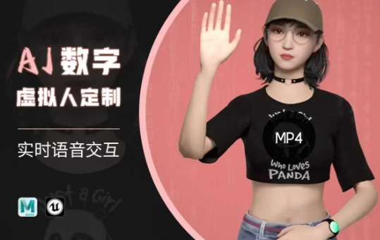 Ai数字人虚拟(智能体)实时语音交互特训营，​自行定制超写实角色AI数字人交互技术-泱泱学习社
