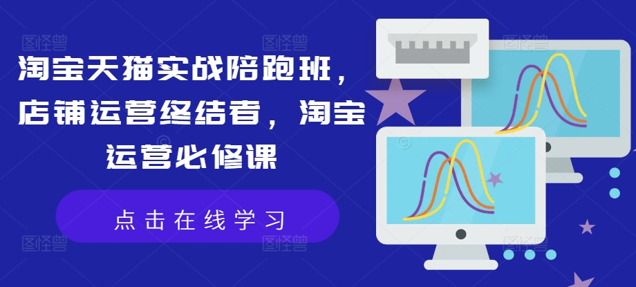 淘宝天猫实战陪跑班，店铺运营终结者，淘宝运营必修课-泱泱学习社