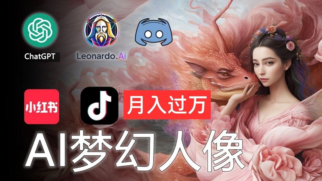 AI摄影梦幻人像：零基础也能月入过万的秘密-泱泱学习社