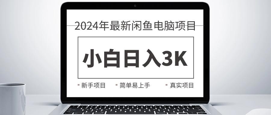 2024最新闲鱼卖电脑项目，新手小白日入3K+，最真实的项目教学-泱泱学习社