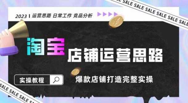 2023淘宝店铺运营全攻略：竞品分析，打造爆款店铺完整实操（附运营思维素材）-泱泱学习社