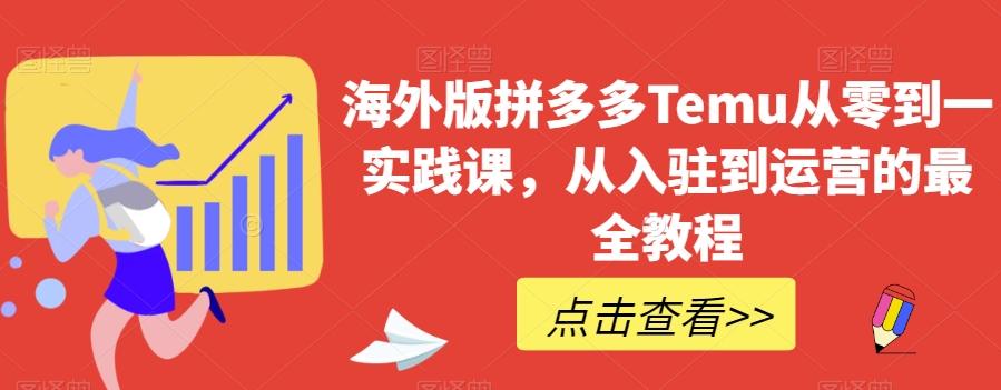 海外版拼多多Temu从零到一实践课，从入驻到运营的最全教程-泱泱学习社