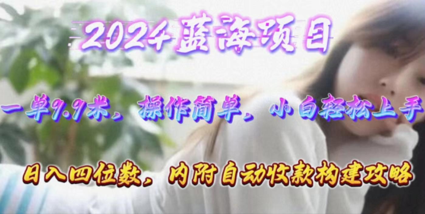 年轻群体的蓝海市场，1单9.9元，操作简单，小白轻松上手，日入四位数-泱泱学习社