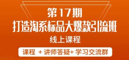南掌柜-第17期打造淘系标品大爆款，5天线上课-泱泱学习社