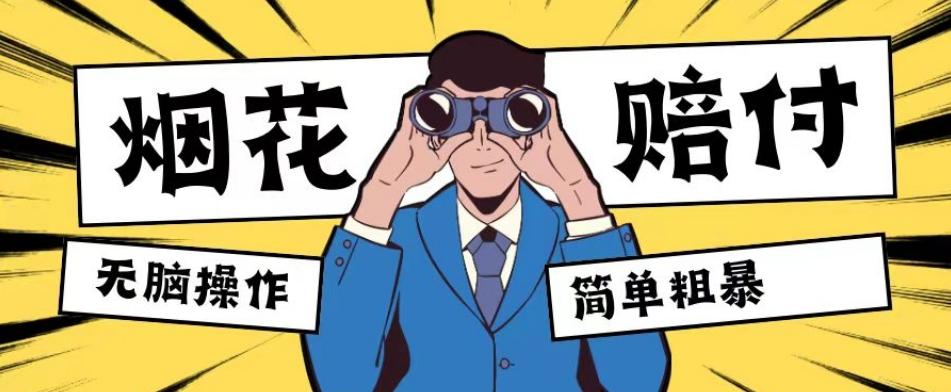 最新蓝海玩法，烟花爆竹赔付，单订单赔付200-500无脑操作【仅揭秘】-泱泱学习社