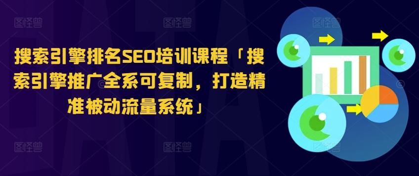搜索引擎排名SEO培训课程「搜索引擎推广全系可复制，打造精准被动流量系统」-泱泱学习社