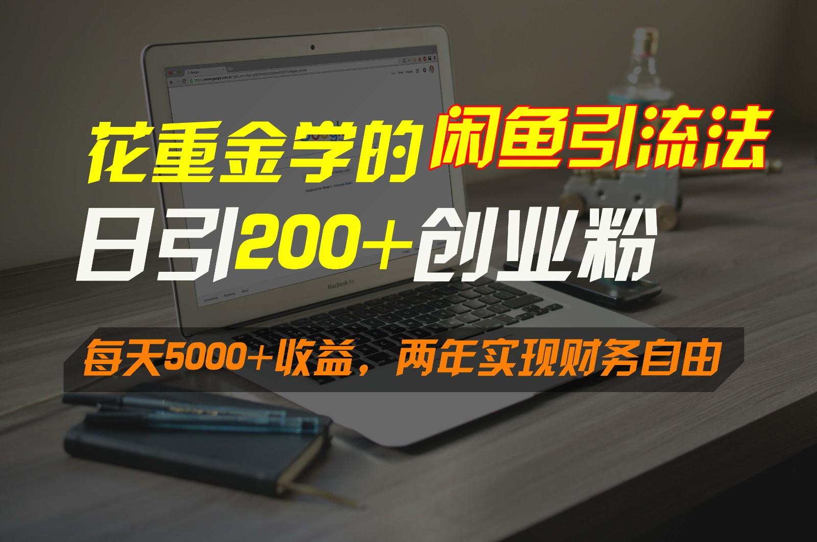 花重金学的闲鱼引流法，日引流300+创业粉，每天5000+收益，两年实现财务自由-泱泱学习社