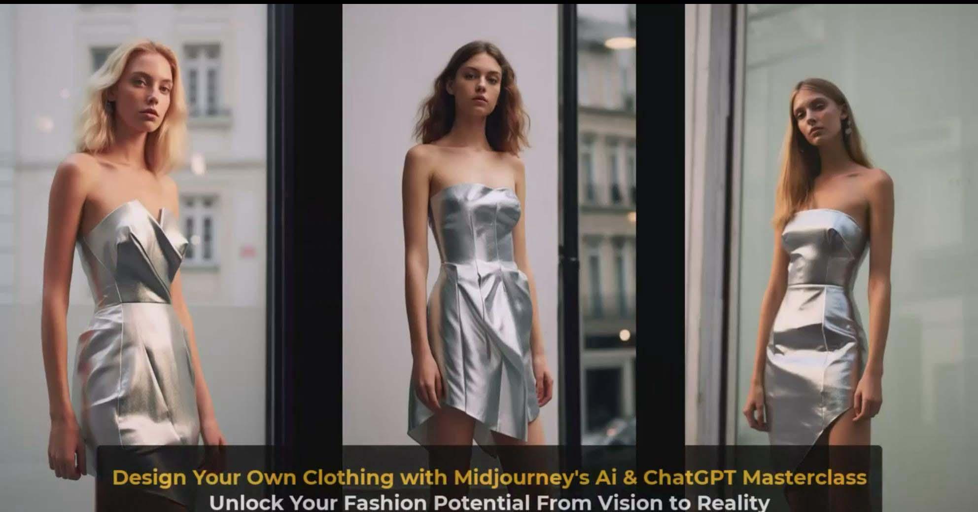 图片[8]-利用 Midjourneys Ai 人工智能设计自己的服装AI大师班-10节课-中英字幕-泱泱学习社