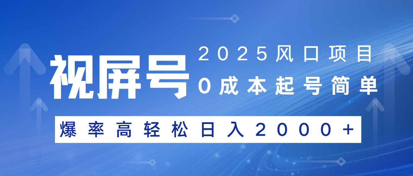 2025风口项目，视频号带货，起号简单，爆率高轻松日入2000+-泱泱学习社