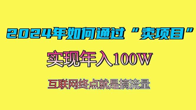 2024年如何通过“卖项目”赚取100W：最值得尝试的盈利模式-泱泱学习社