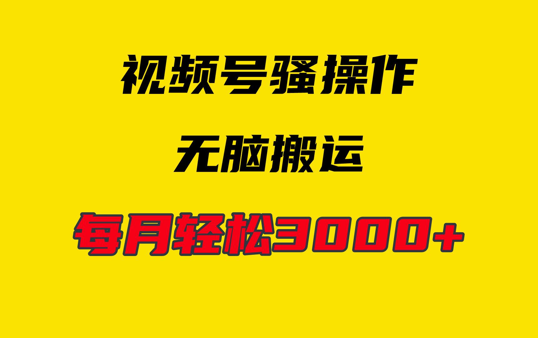 (9968期)4月最新视频号无脑爆款玩法，挂机纯搬运，每天轻松3000+-泱泱学习社
