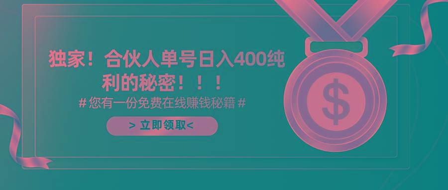 (10028期)合伙人广告撸金最新玩法，每天单号400纯利-泱泱学习社