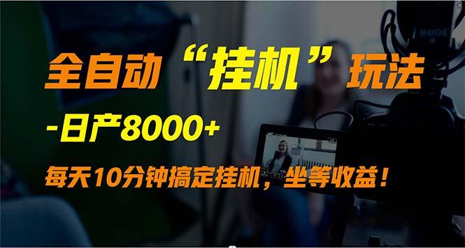 (9596期)全自动“挂机”玩法，实现睡后收入，日产8000+-泱泱学习社