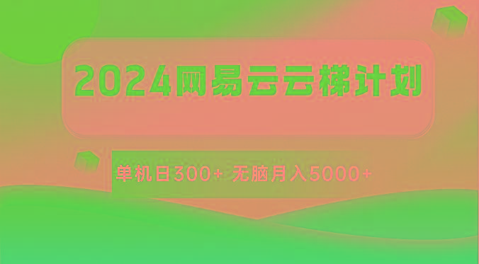 2024网易云云梯计划 单机日300+ 无脑月入5000+-泱泱学习社