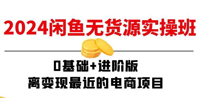 2024闲鱼-无货源实操班：0基础+进阶版，离变现最近的电商项目(15节-泱泱学习社
