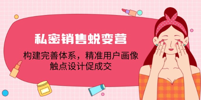 私密销售蜕变营：构建完善体系，精准用户画像，触点设计促成交-泱泱学习社