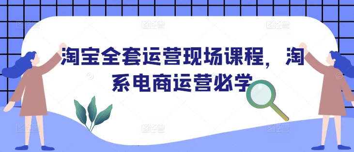 淘宝全套运营现场课程，淘系电商运营必学-泱泱学习社