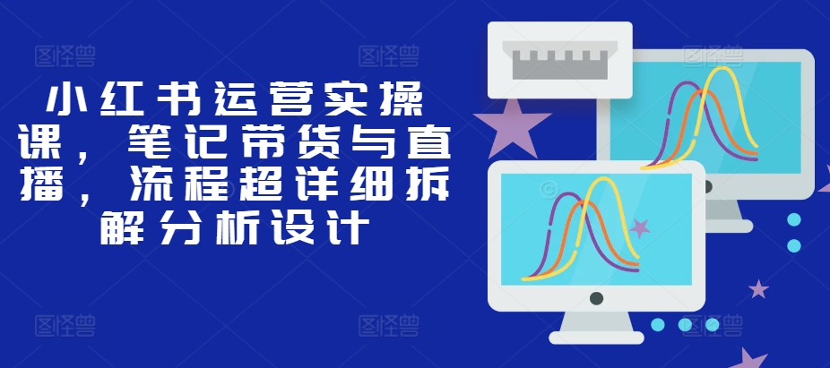 小红书运营实操课，笔记带货与直播，流程超详细拆解分析设计-泱泱学习社