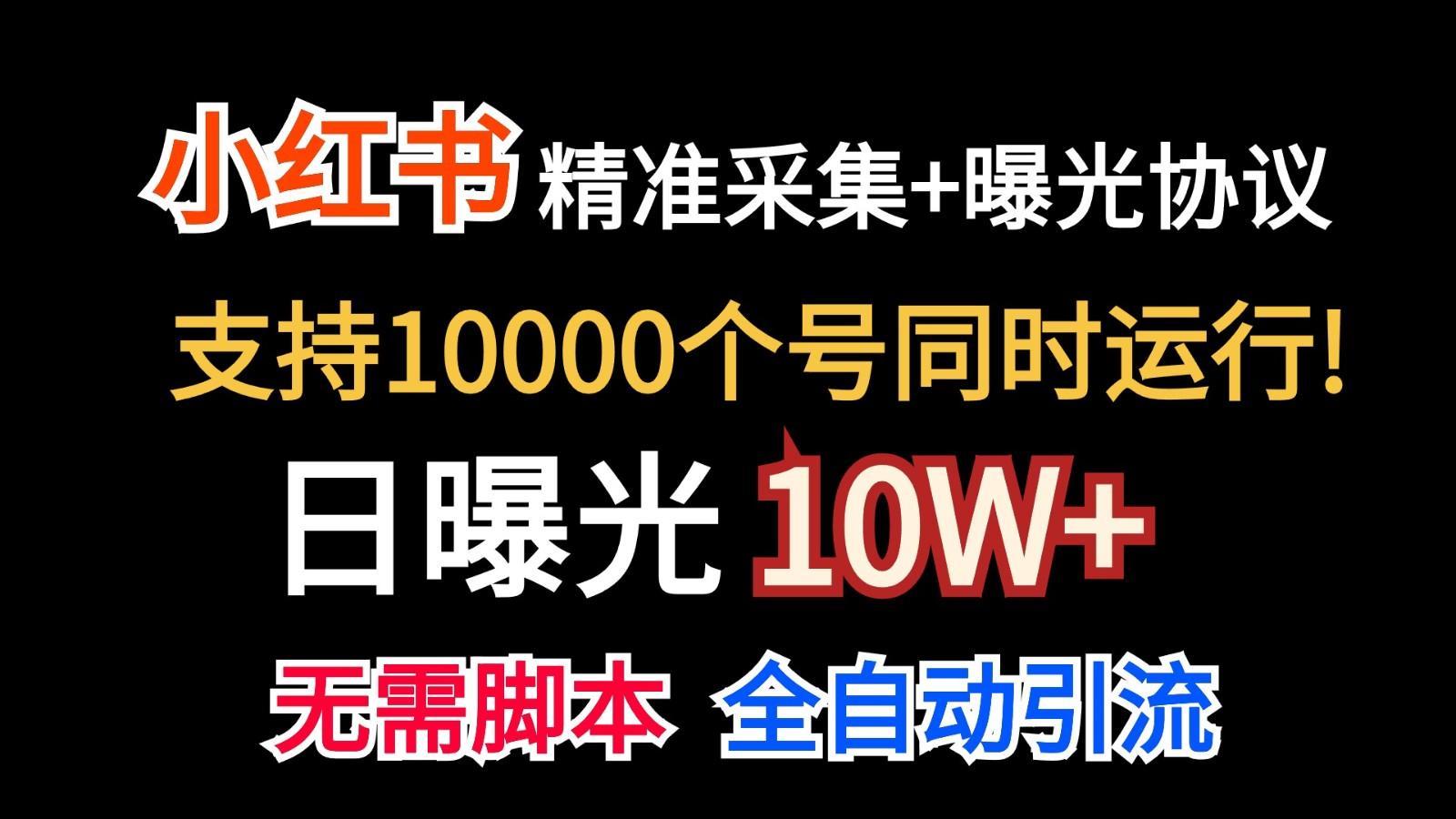 价值10万！小红书自动精准采集＋日曝光10w＋-泱泱学习社
