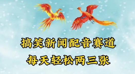中视频爆火赛道一搞笑新闻配音赛道，每天轻松两三张【揭秘】-泱泱学习社