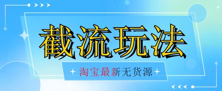 首发价值2980最新淘宝无货源不开车自然流超低成本截流玩法日入300+【揭秘】【1016更新】-泱泱学习社