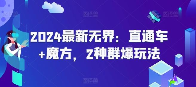 2024最新无界：直通车+魔方，2种群爆玩法-泱泱学习社