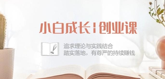 小白成长创业课：追求理论与实践结合，踏实落地，有尊严的持续赚钱-42节-泱泱学习社